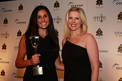 Jill Surdyka of Weber Shandwick and Cheryl Casone