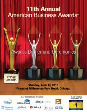 June 2013 American Business Awards Program