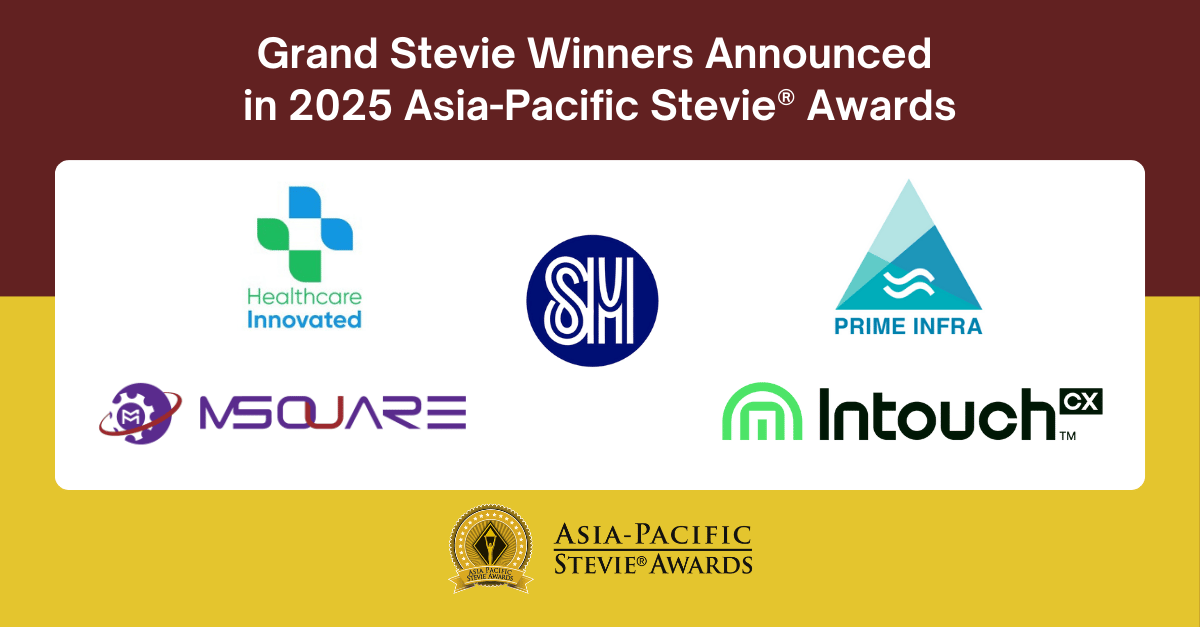 Grand Stevie Winners Announced in 2025 Asia-Pacific Stevie® Awards
