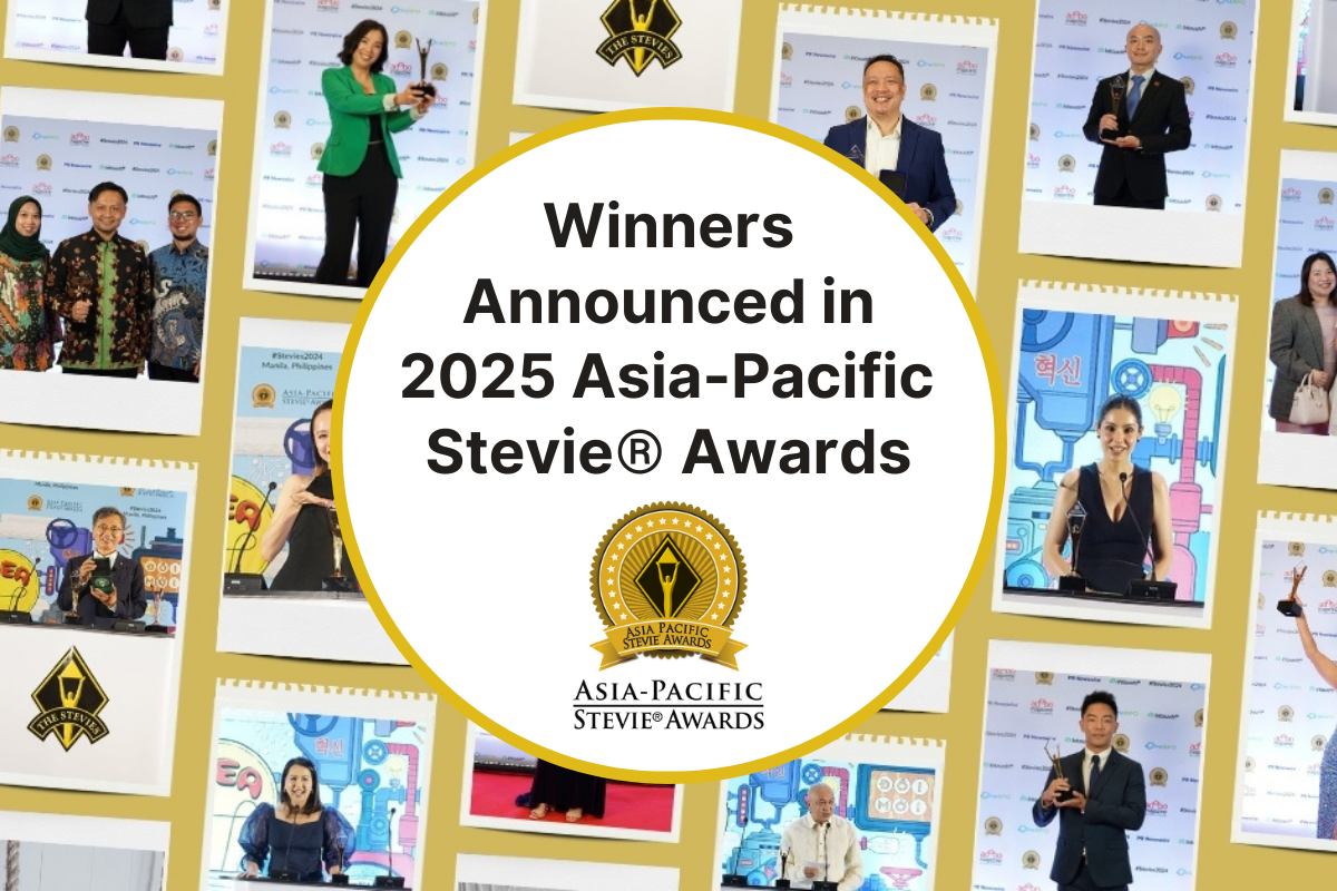 Winners in the 2025 Asia-Pacific Stevie® Awards Announced