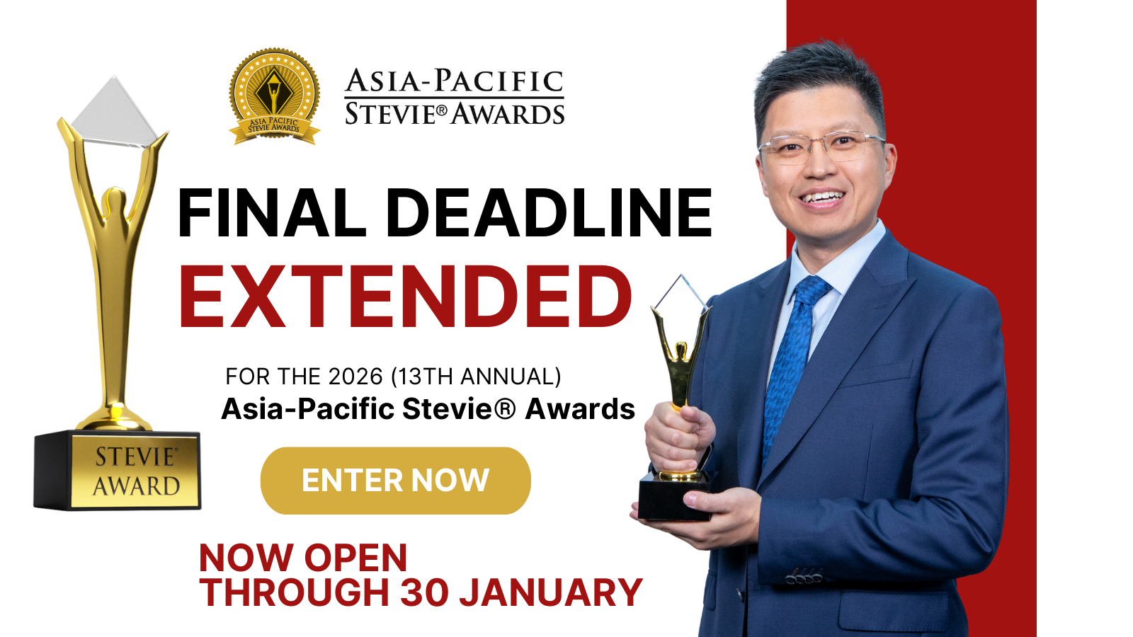 Asia-Pacific Stevies 2026 Deadline Extended 