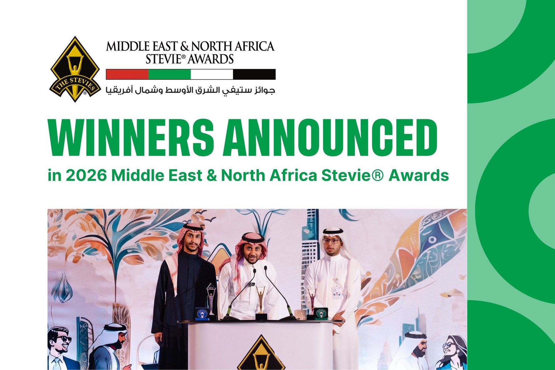 Winners in the 2026 Middle East & North Africa Stevie® Awards Announced