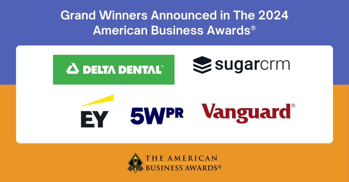 Grand Stevie Award Winners Announced in The 2024 American Business Awards®