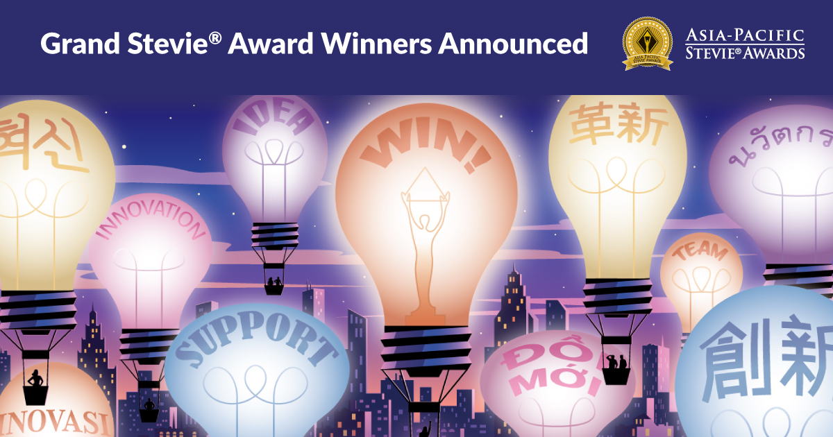 Grand Stevie Winners Announced in 2022 Asia-Pacific Stevie® Awards