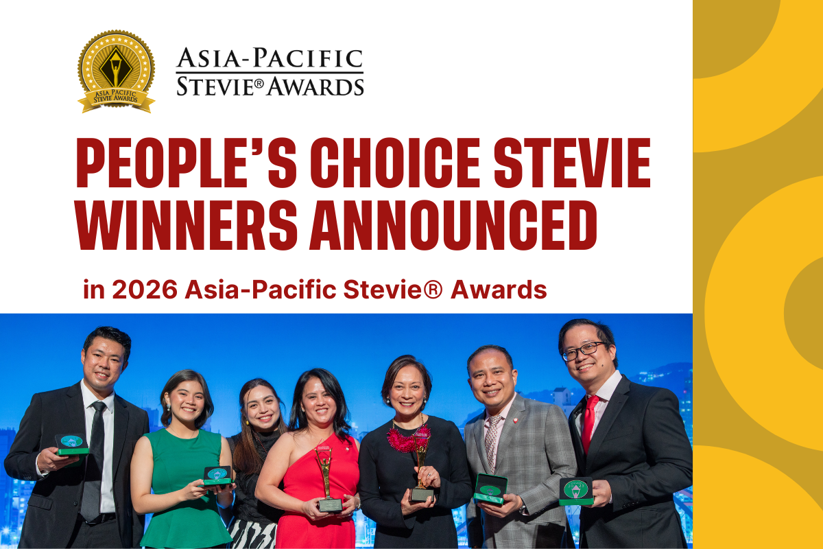 Winners Announced in 2026 People’s Choice Stevie® Awards for Favorite Companies in 13th Annual Asia-Pacific Stevie Awards