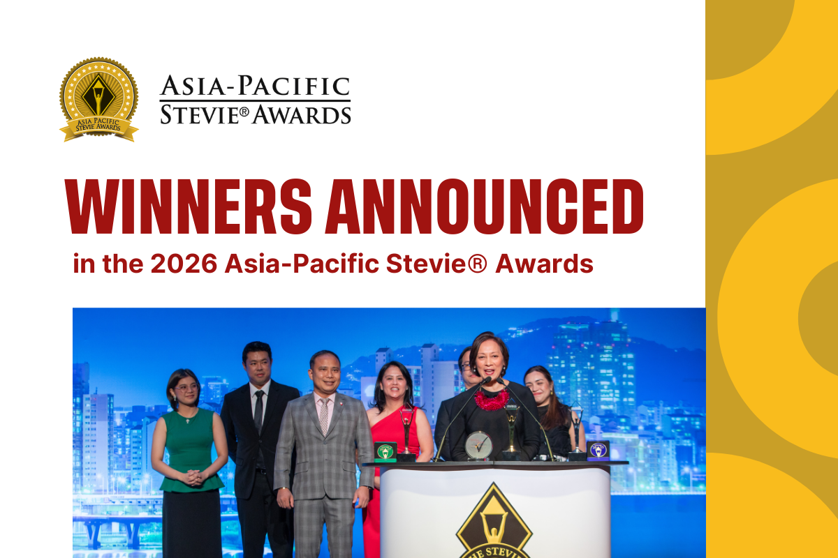 Winners in the 2026 Asia-Pacific Stevie® Awards Announced