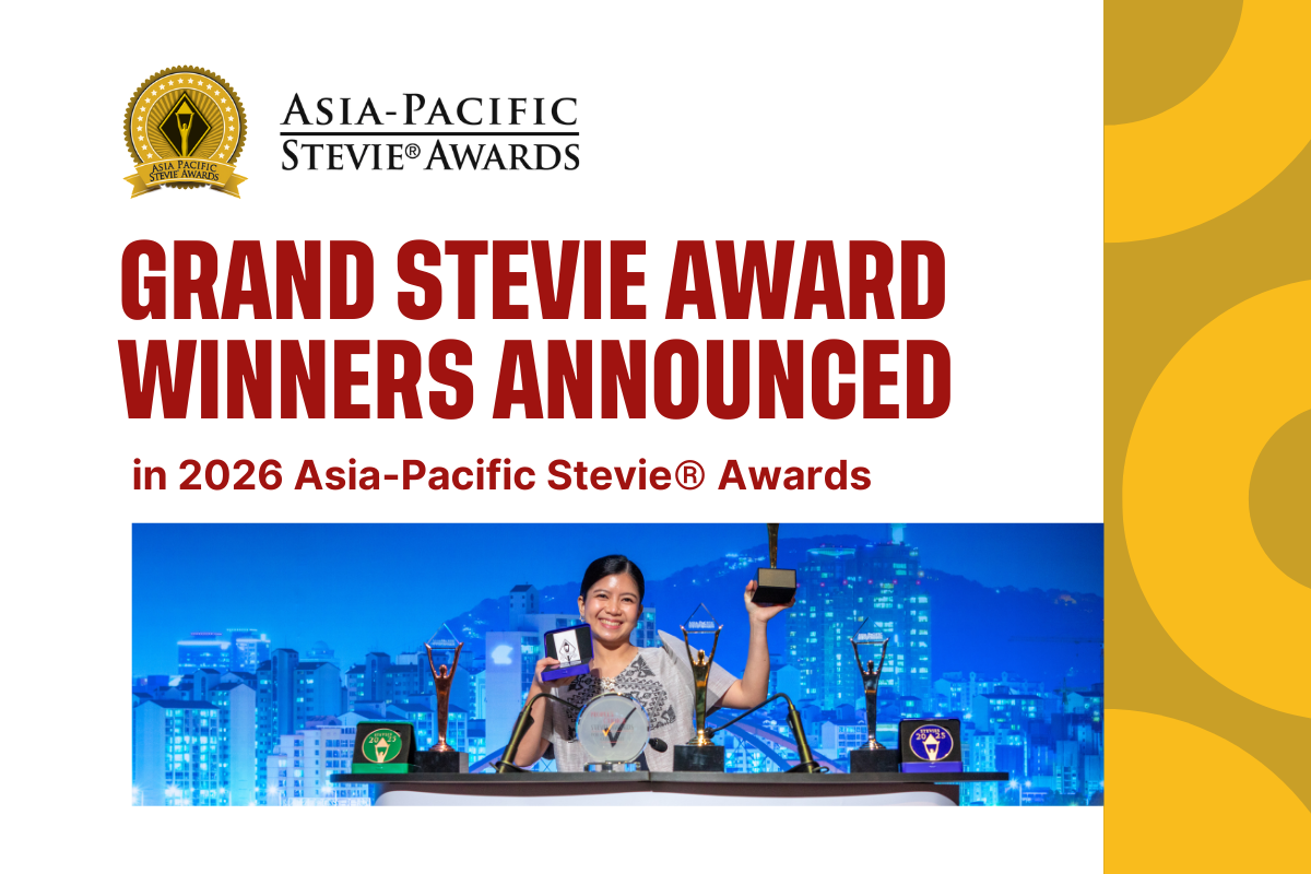 Grand Stevie Winners Announced in 2026 Asia-Pacific Stevie® Awards