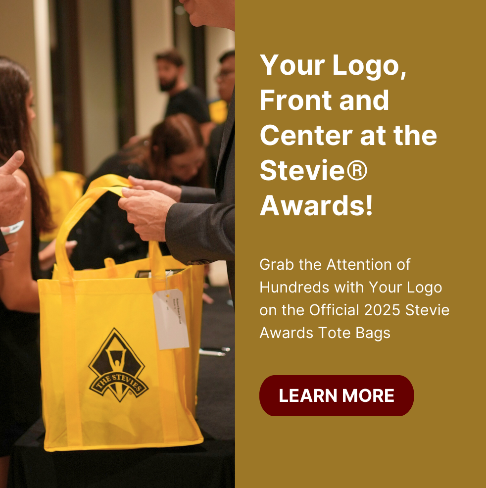 Exciting Sponsorship Opportunity: Your Logo on the 2025 Stevie Awards Tote Bags