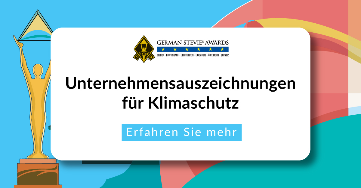 Die Klimaschutz-Kategorien der German Stevie® Awards 2026