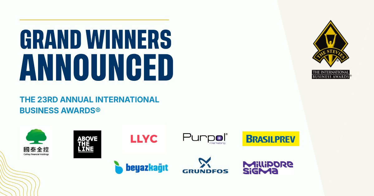 2026 International Business Awards® Grand Stevie® Winners Announced