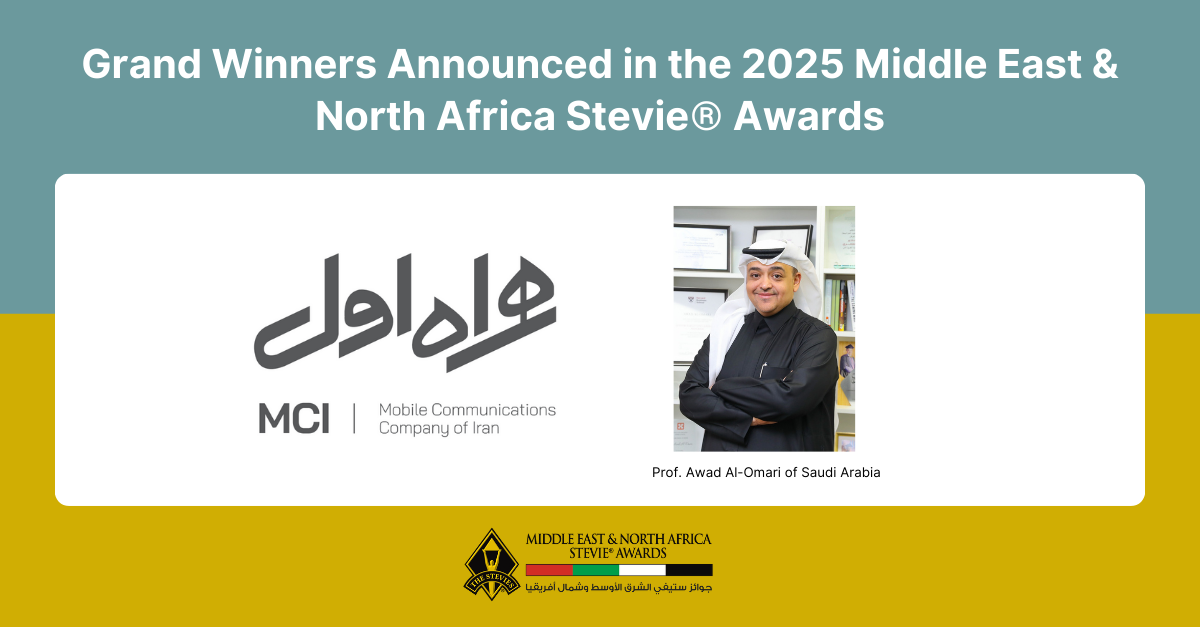 Grand Stevie® Award Winners Announced in the 2026 Middle East & North Africa Stevie® Awards