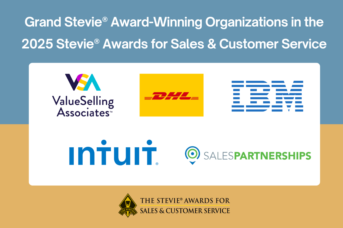 Grand Stevie® Award Winners Announced in 19th Annual Stevie Awards for Sales & Customer Service