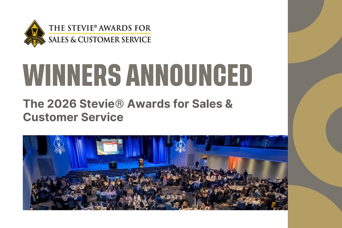 Winners Announced in 20th Annual Stevie® Awards for Sales & Customer Service
