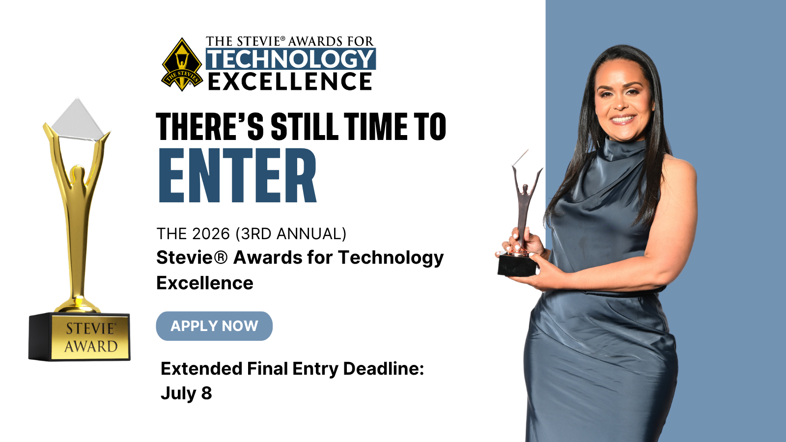 Final Entry Deadline Extended to July 8 in Third Annual Stevie® Awards for Technology Excellence