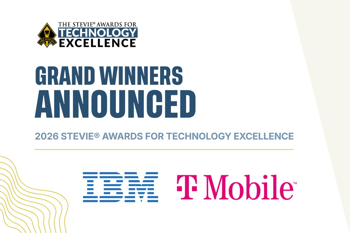 Grand Winners Announced in 2026 Stevie® Awards for Technology Excellence