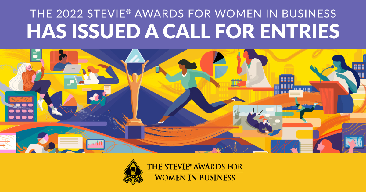 Die Stevie® Awards rufen zur Teilnahme an den 19. jährlichen Stevie® Awards for Women in Business auf